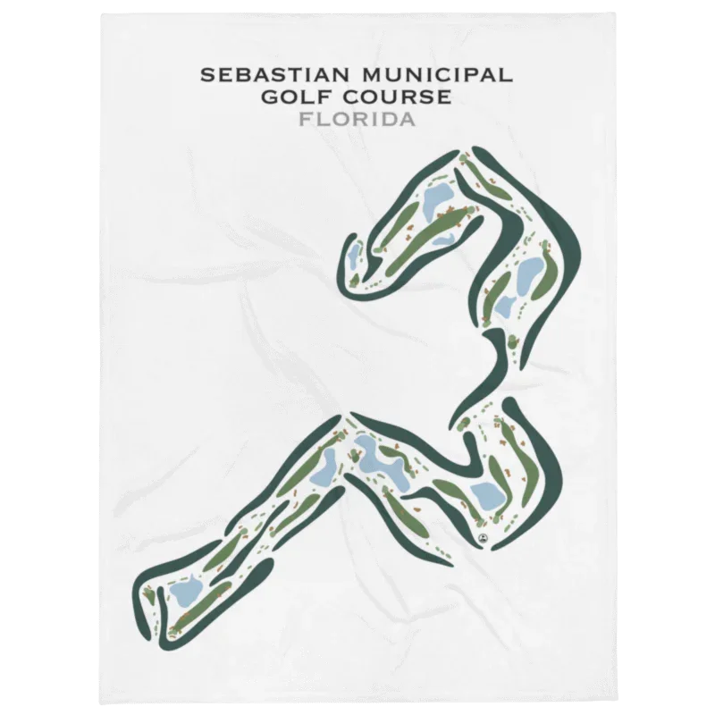 Sebastian Municipal Golf Course, Florida - Printed Golf Courses