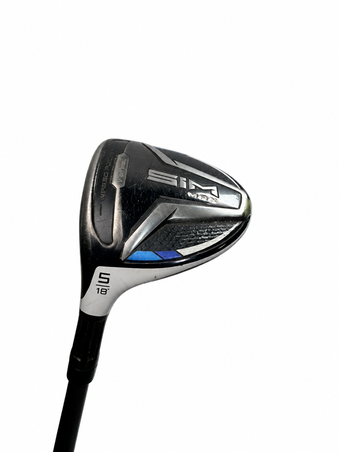 TaylorMade SIM MAX 5 Wood 18° HZRDUS Smoke 70g 6.0 Stiff LH (Used)