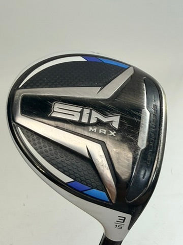 TaylorMade SIM MAX 3 Wood 15° Ventus FW 5-R Regular Flex RH (Used)