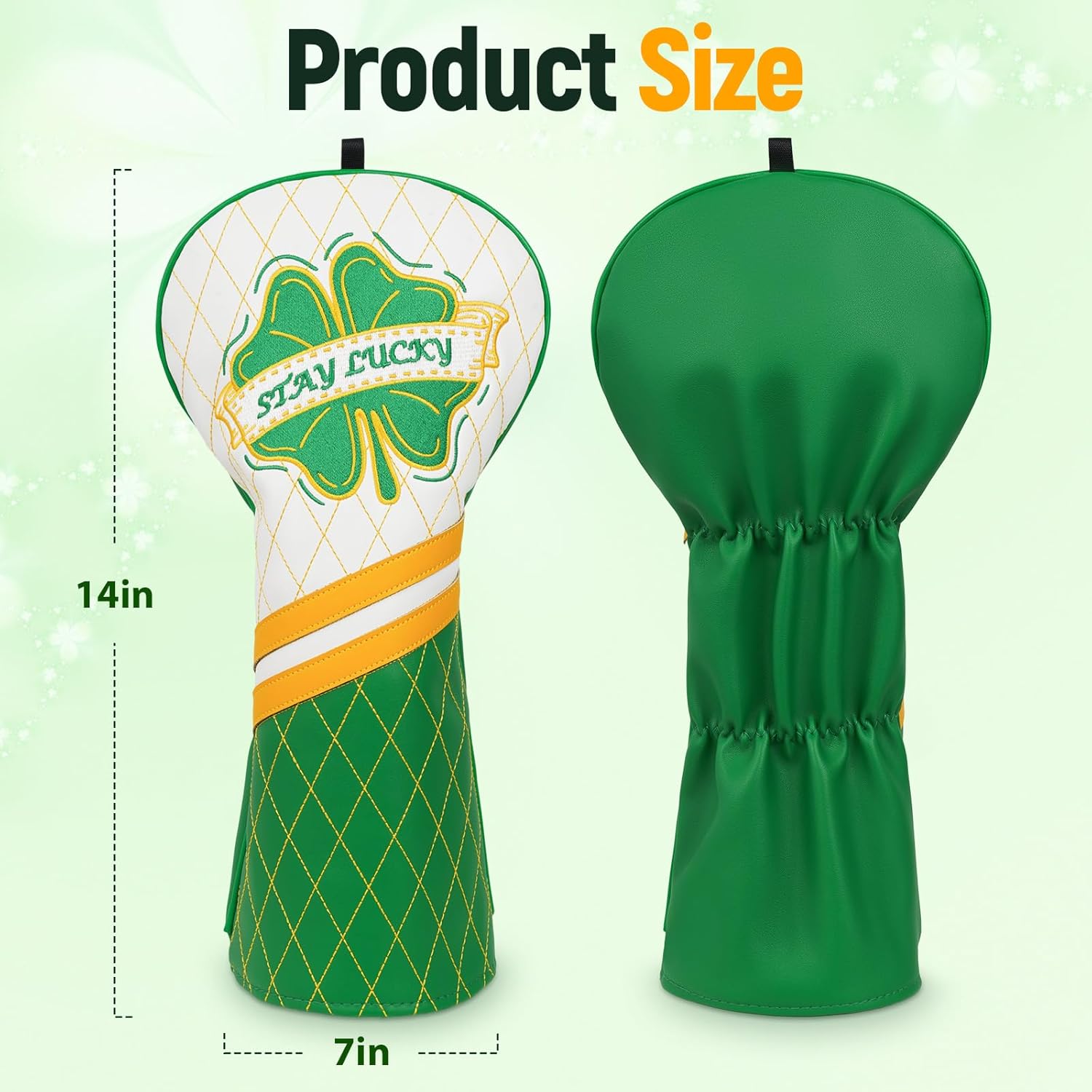 Stay Lucky Clover Driver Headcover