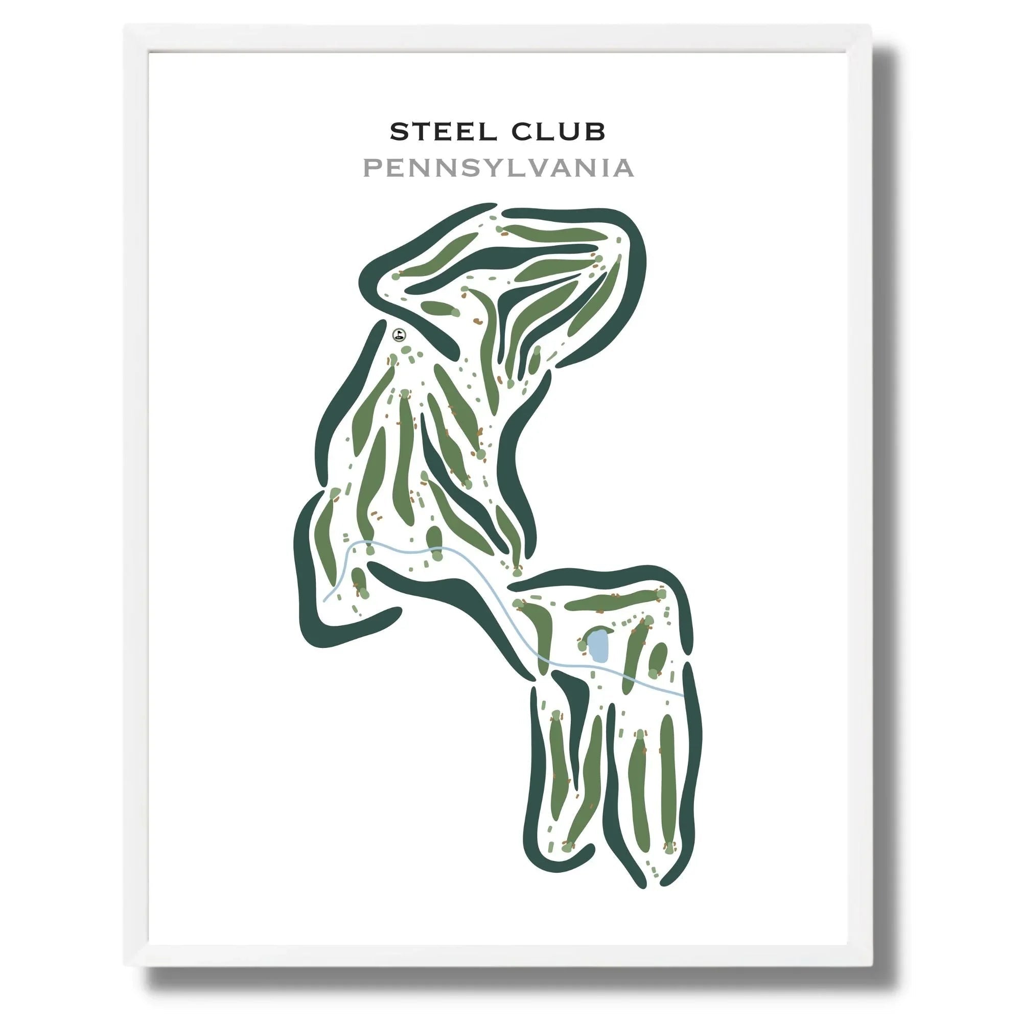 Steel Club, Pennsylvania - Printed Golf Courses