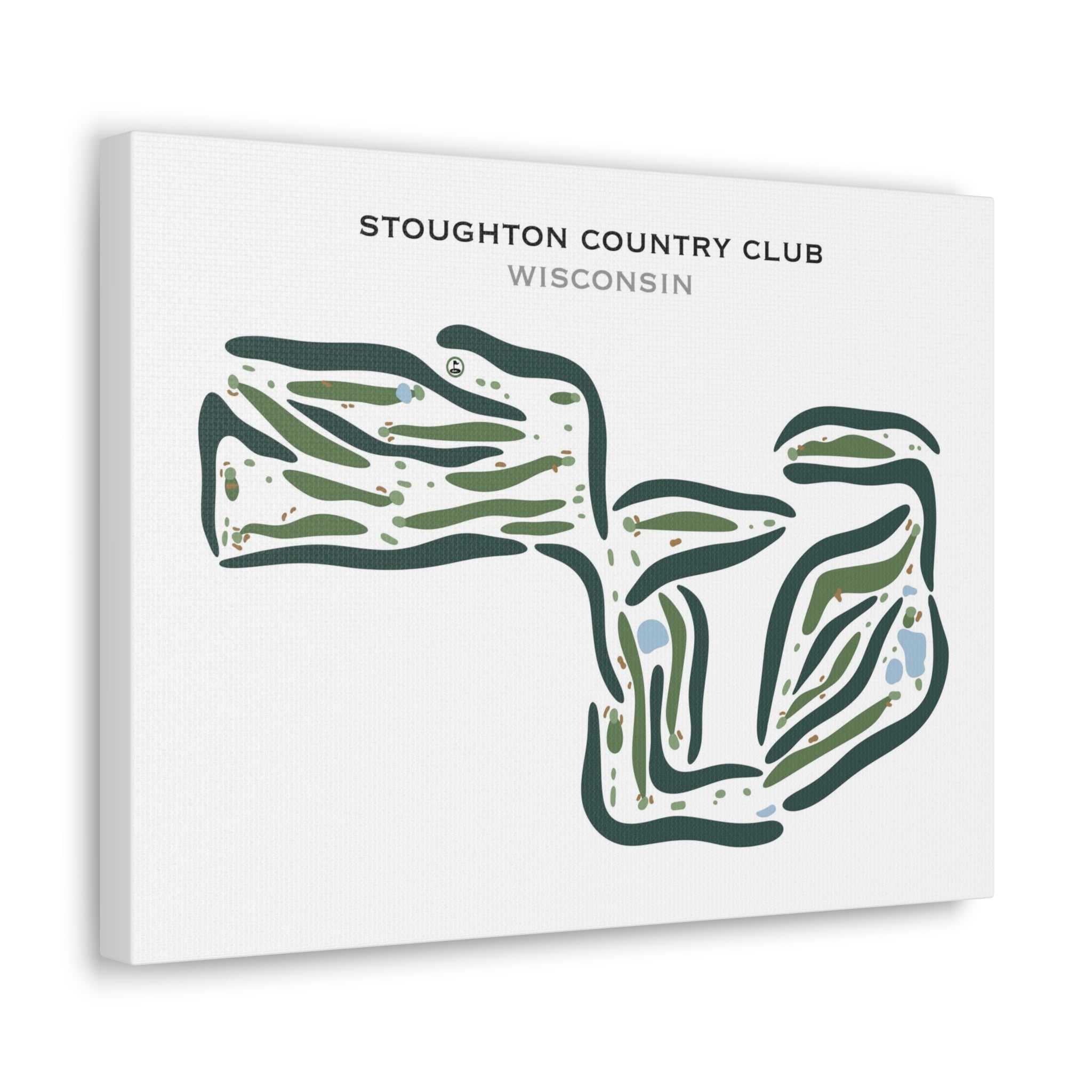 Stoughton Country Club, Wisconsin - Printed Golf Courses