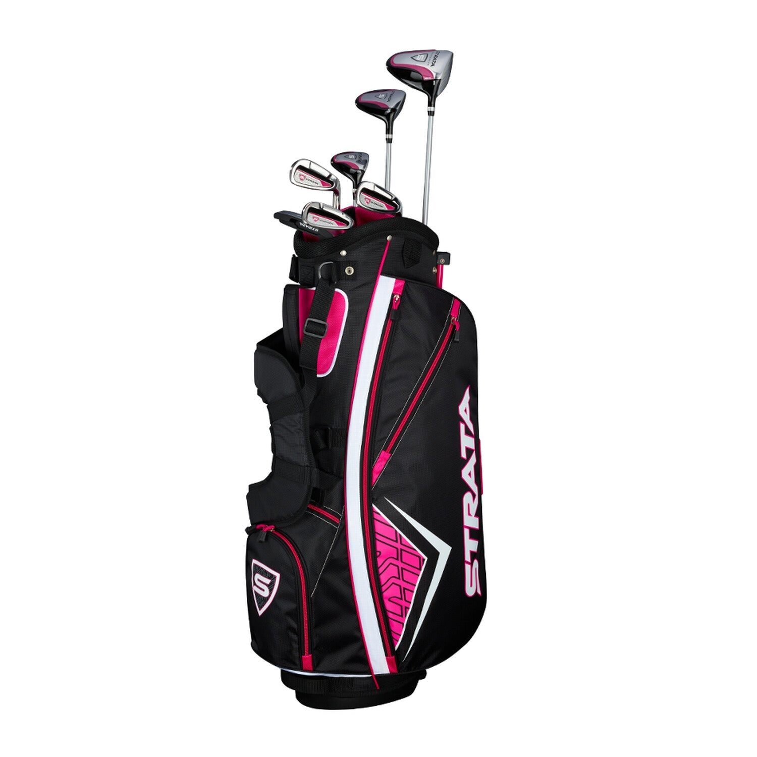Strata Women's 11-Piece Complete Golf Set – Pink/Black – New