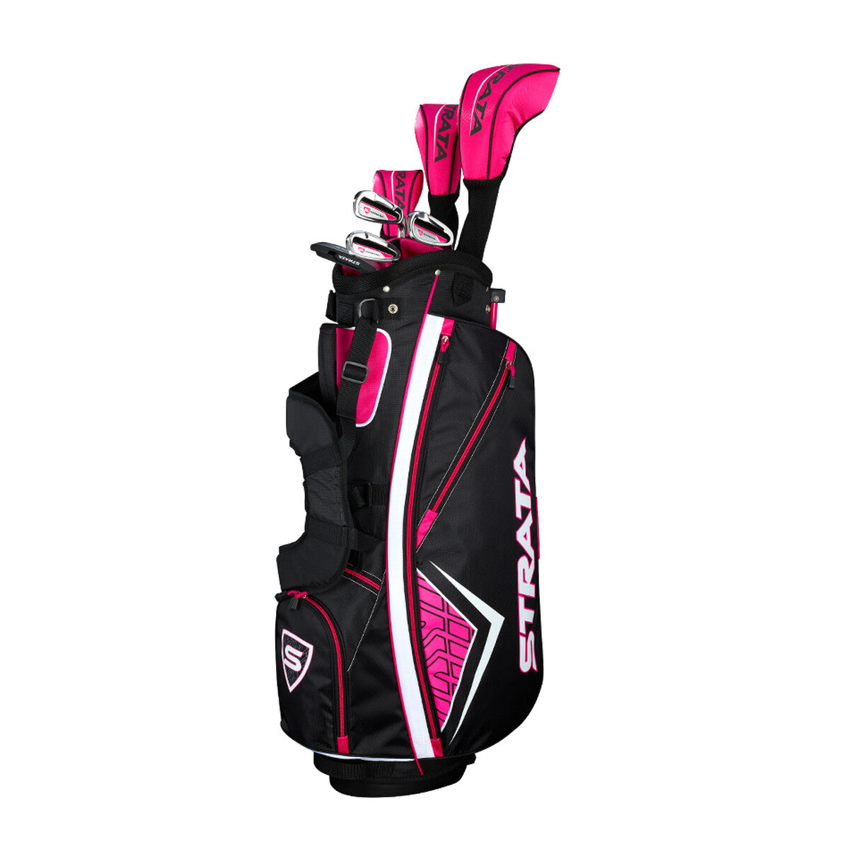 Strata Women's 11-Piece Complete Golf Set – Pink/Black – New