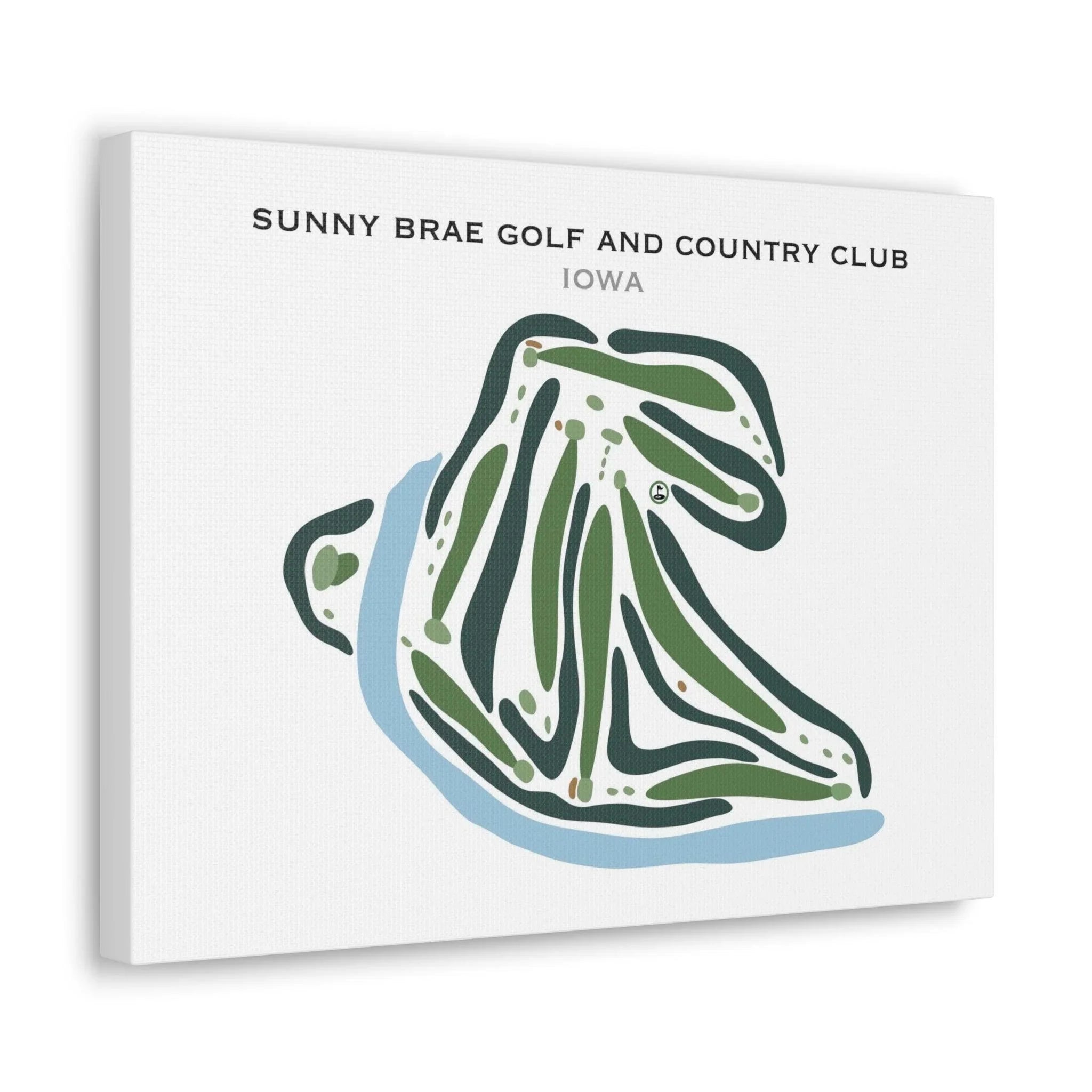 Sunny Brae Golf & Country Club, Iowa - Printed Golf Courses