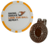 “Swing. Swear. Look for Ball. Repeat.” Golf Ball Marker Poker Chip