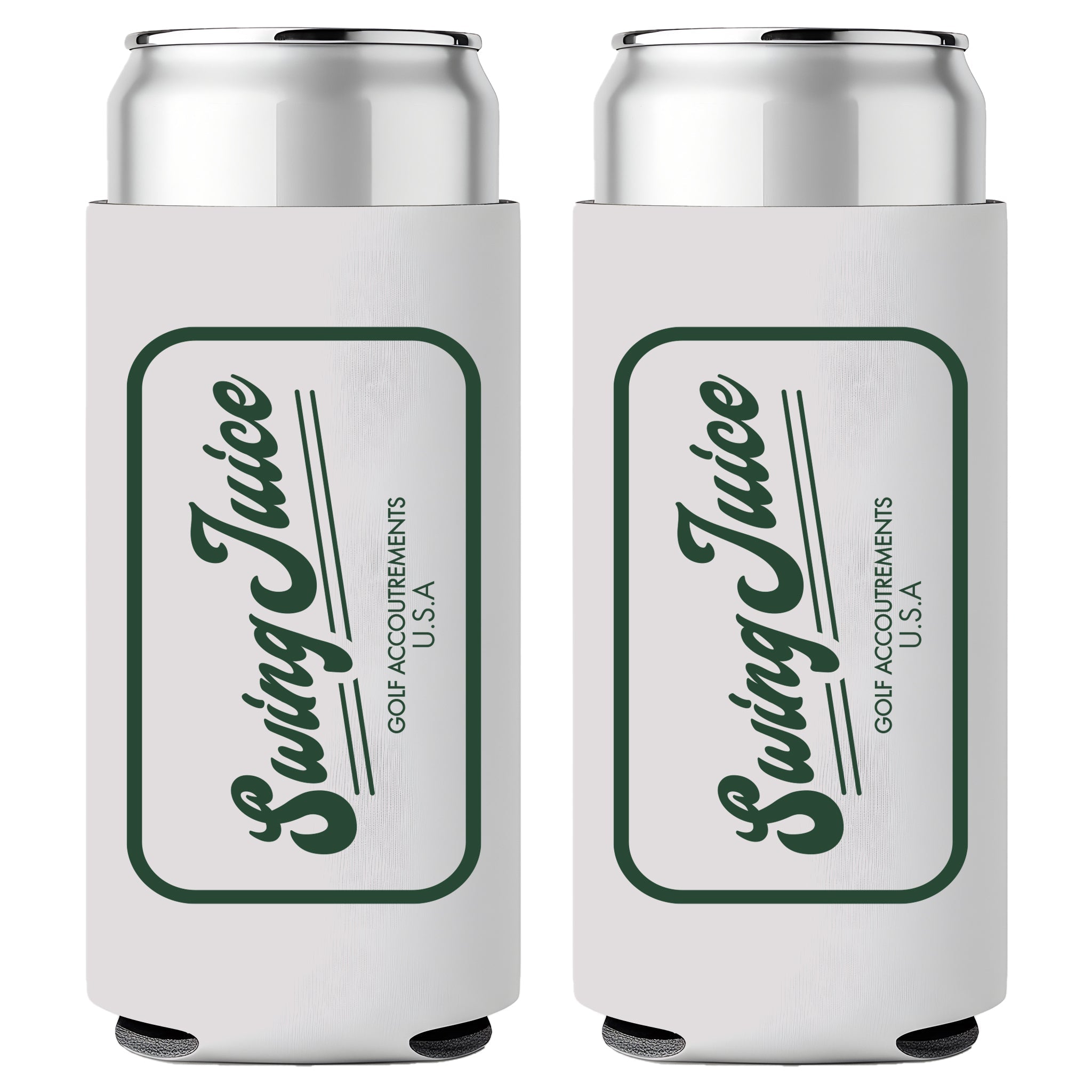 Golf Accoutrements Slim Can Koozie White O/S