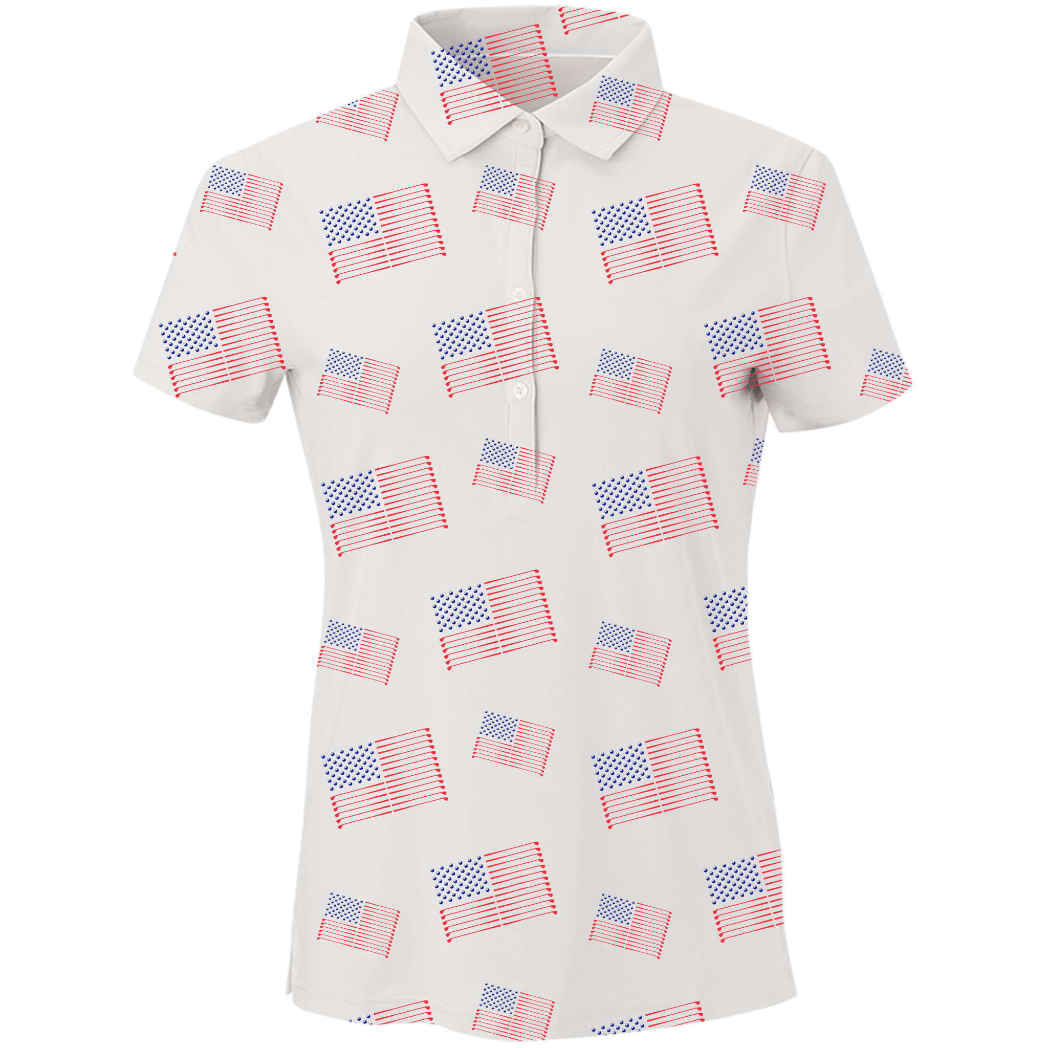 Golf Flag Women's Polo