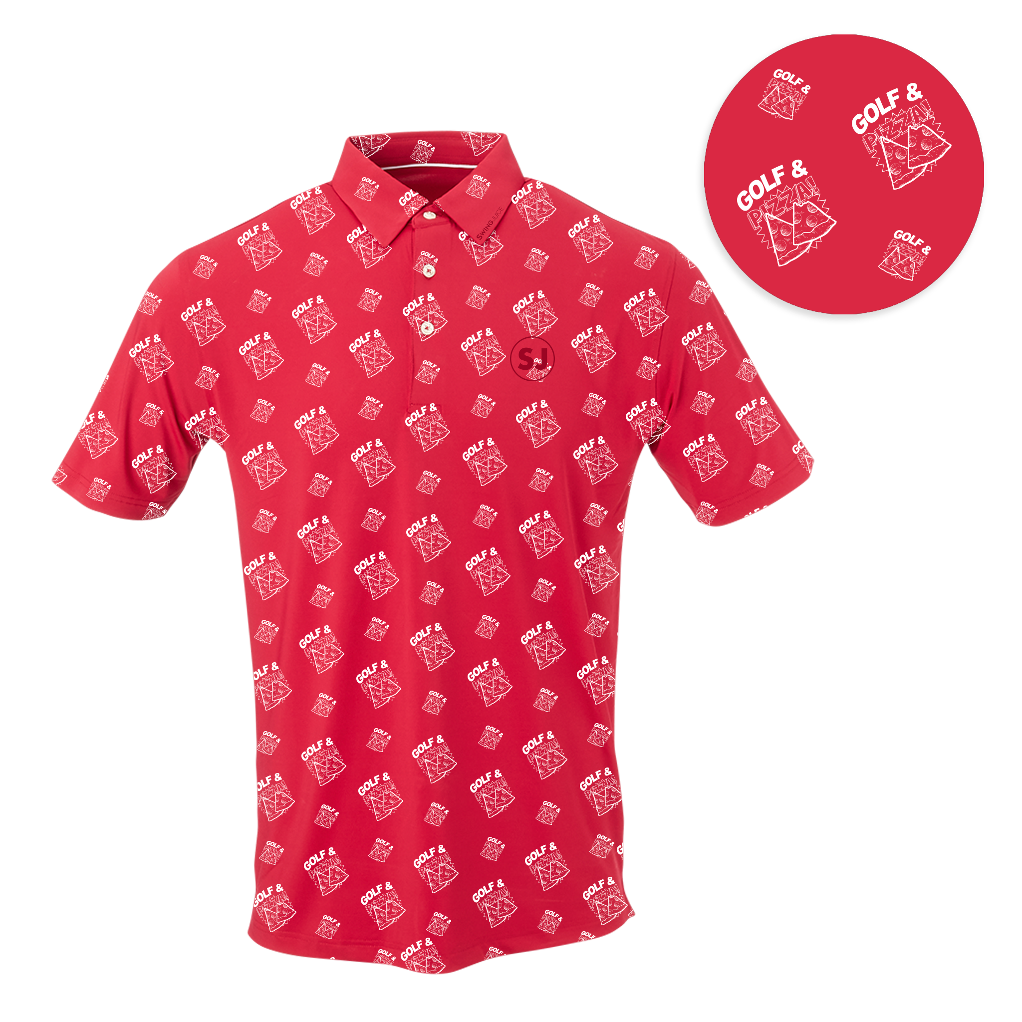 Golf & Pizza Men's Polo - Final Sale