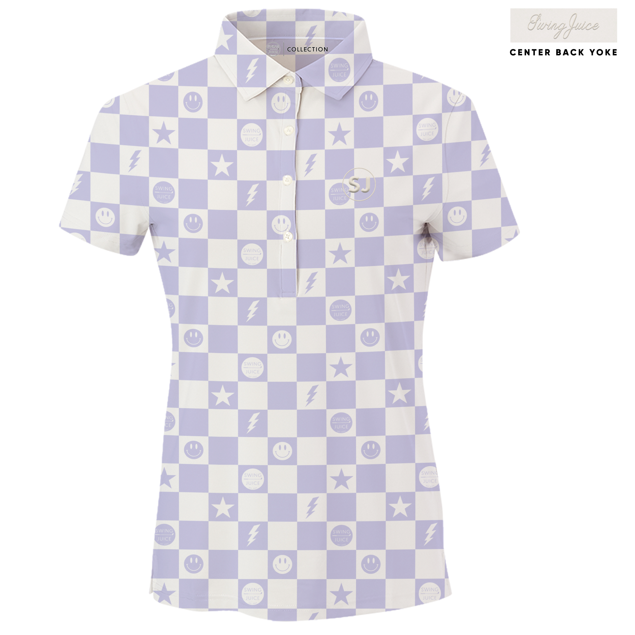 Golf Smile Face Women's Polo - Final Sale