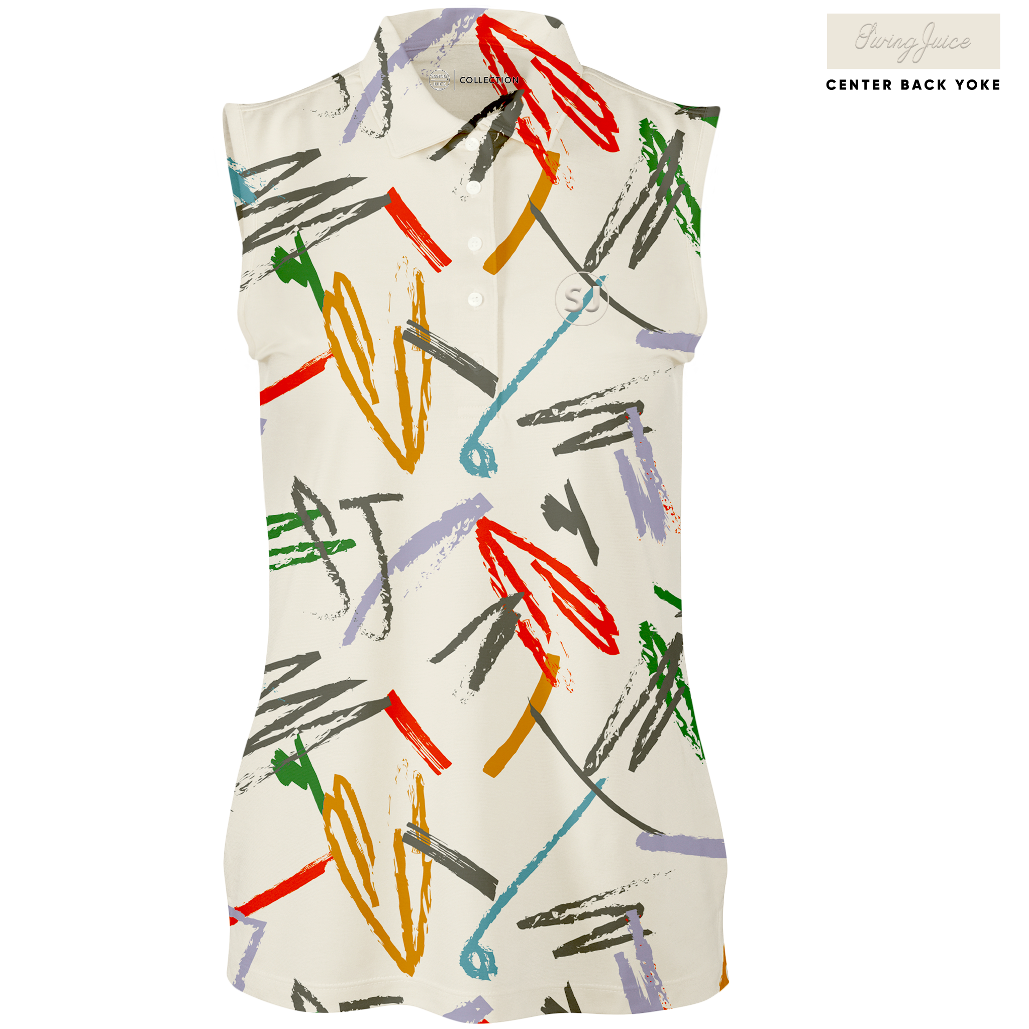 Golf Strokes Women's Sleeveless Polo - Final Sale