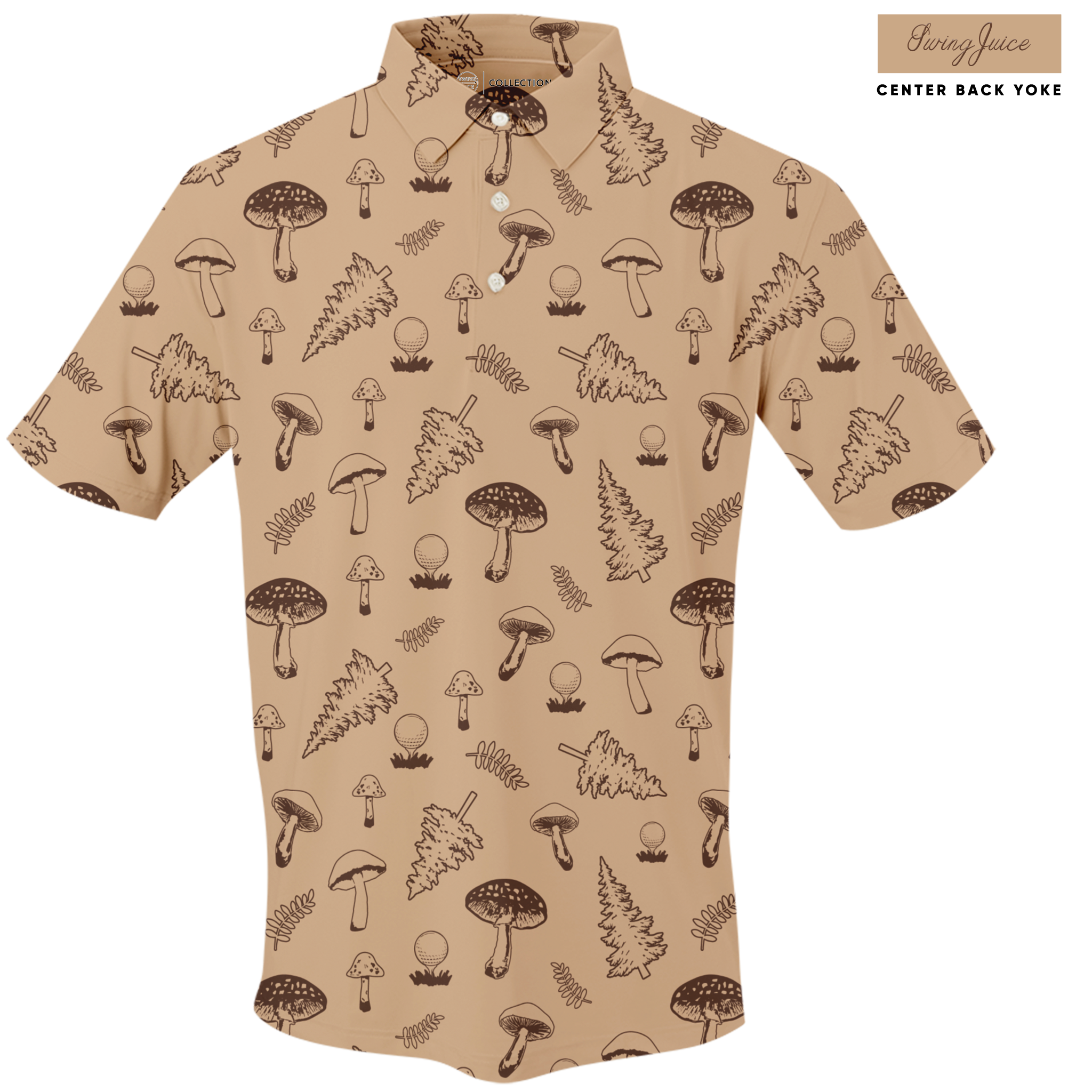 Golf Mushrooms Men's Polo - Final Sale
