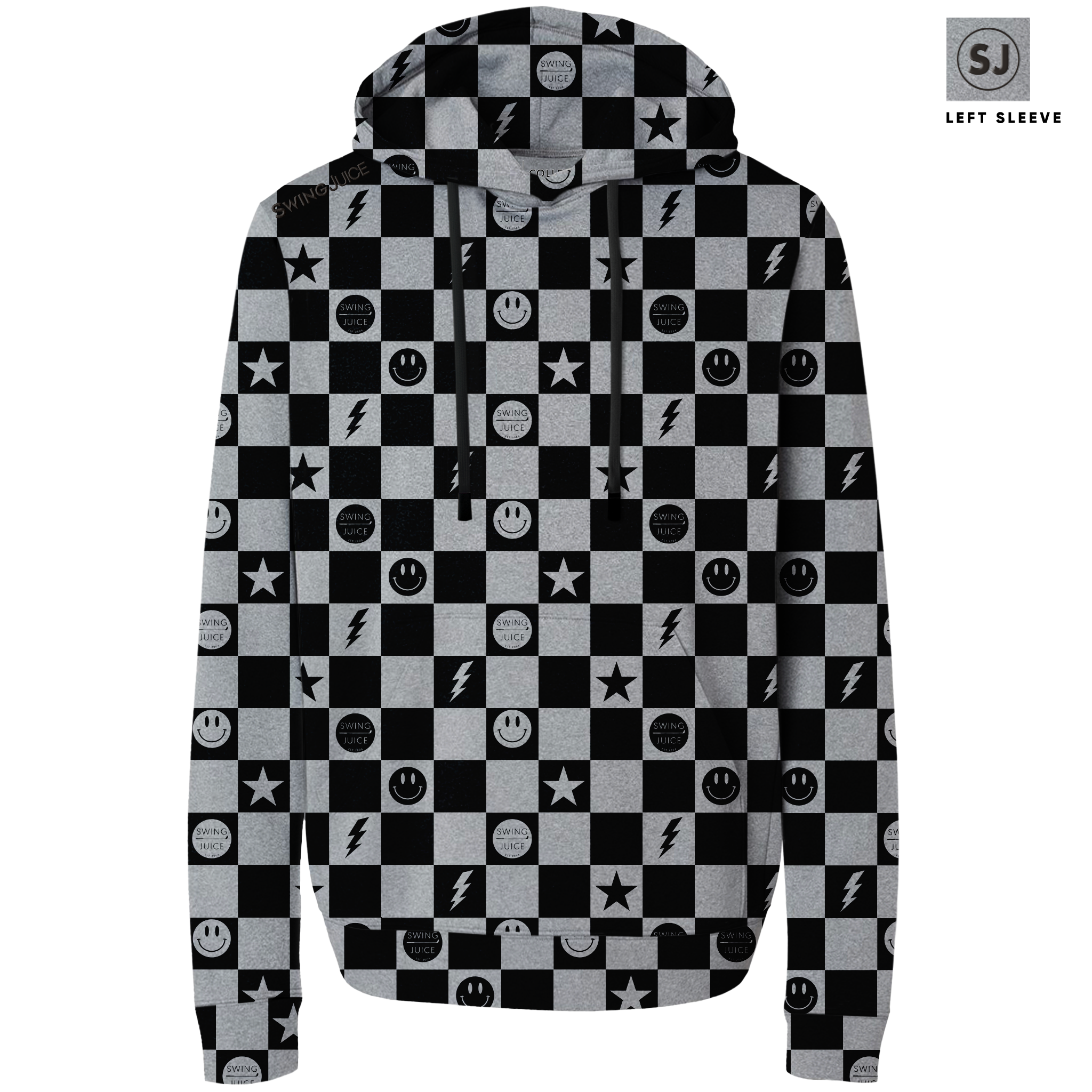 Golf Smile Face Men's Performance Hoodie - Final Sale