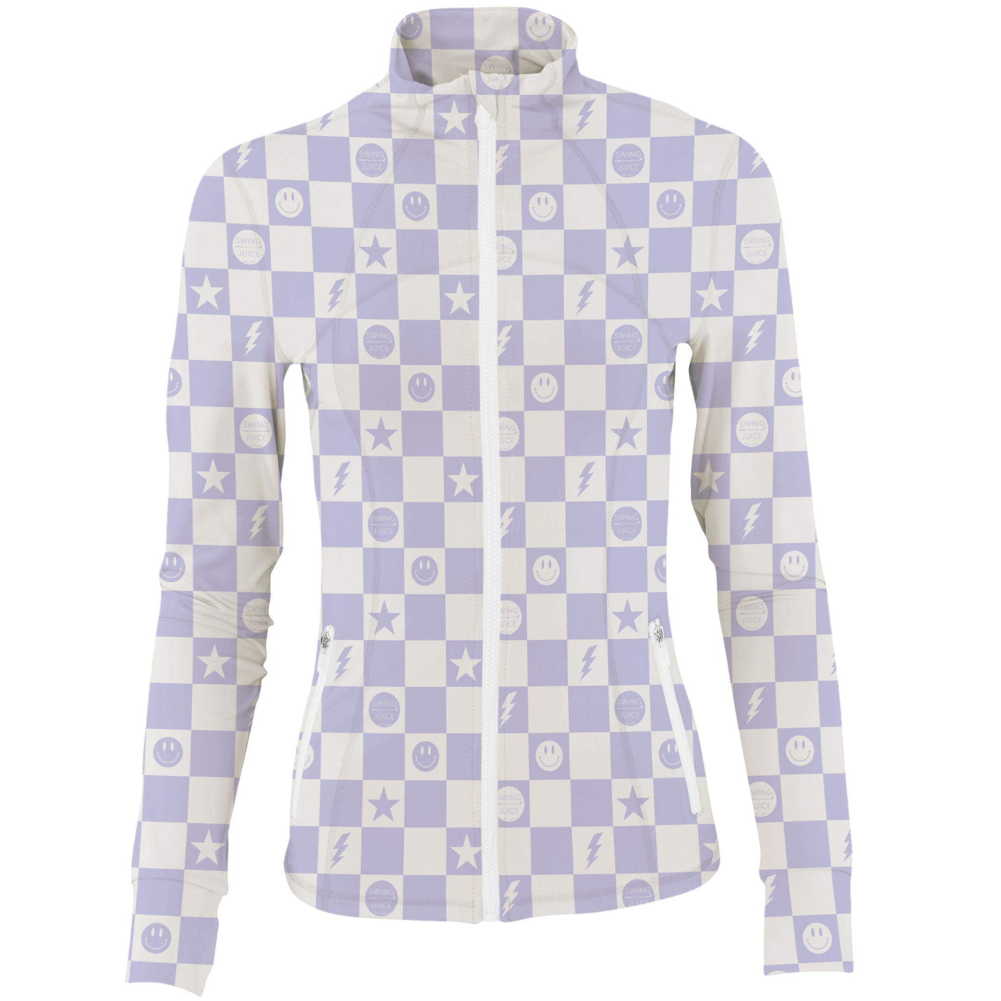 Golf Smile Face Women's Full Zip - Final Sale