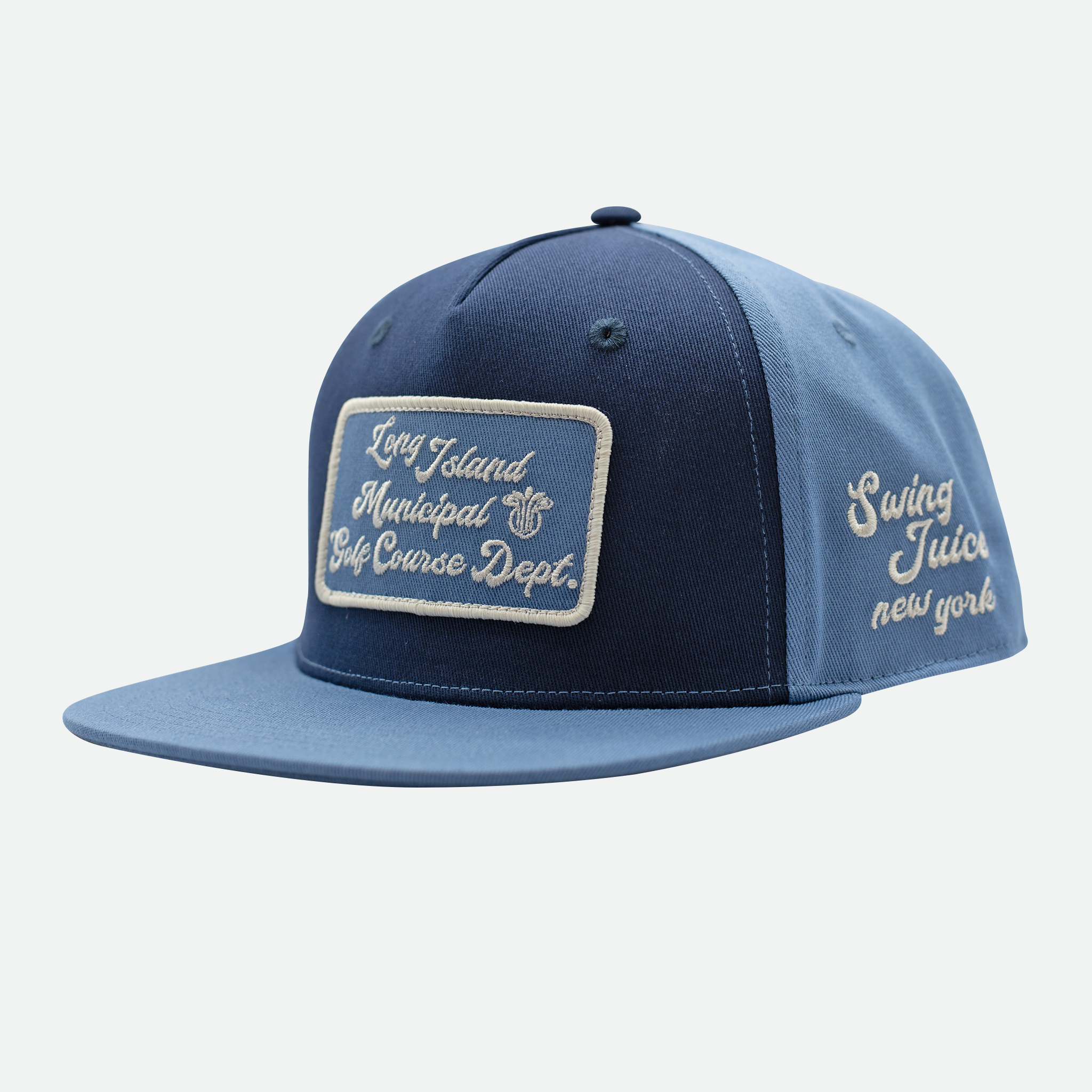 Golf Long Island Muni Unisex Snapback Hat Navy/Slate O/S - Final Sale
