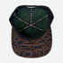 Golf Retro Rhythmic Lines Unisex Snapback Hat Olive O/S - Final Sale