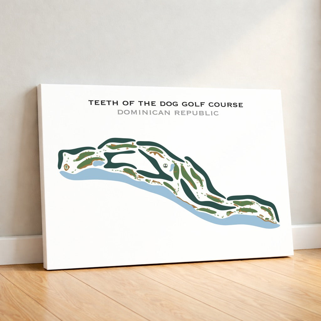 Teeth of the Dog Golf Course, Dominican Republic - Printed Golf Courses