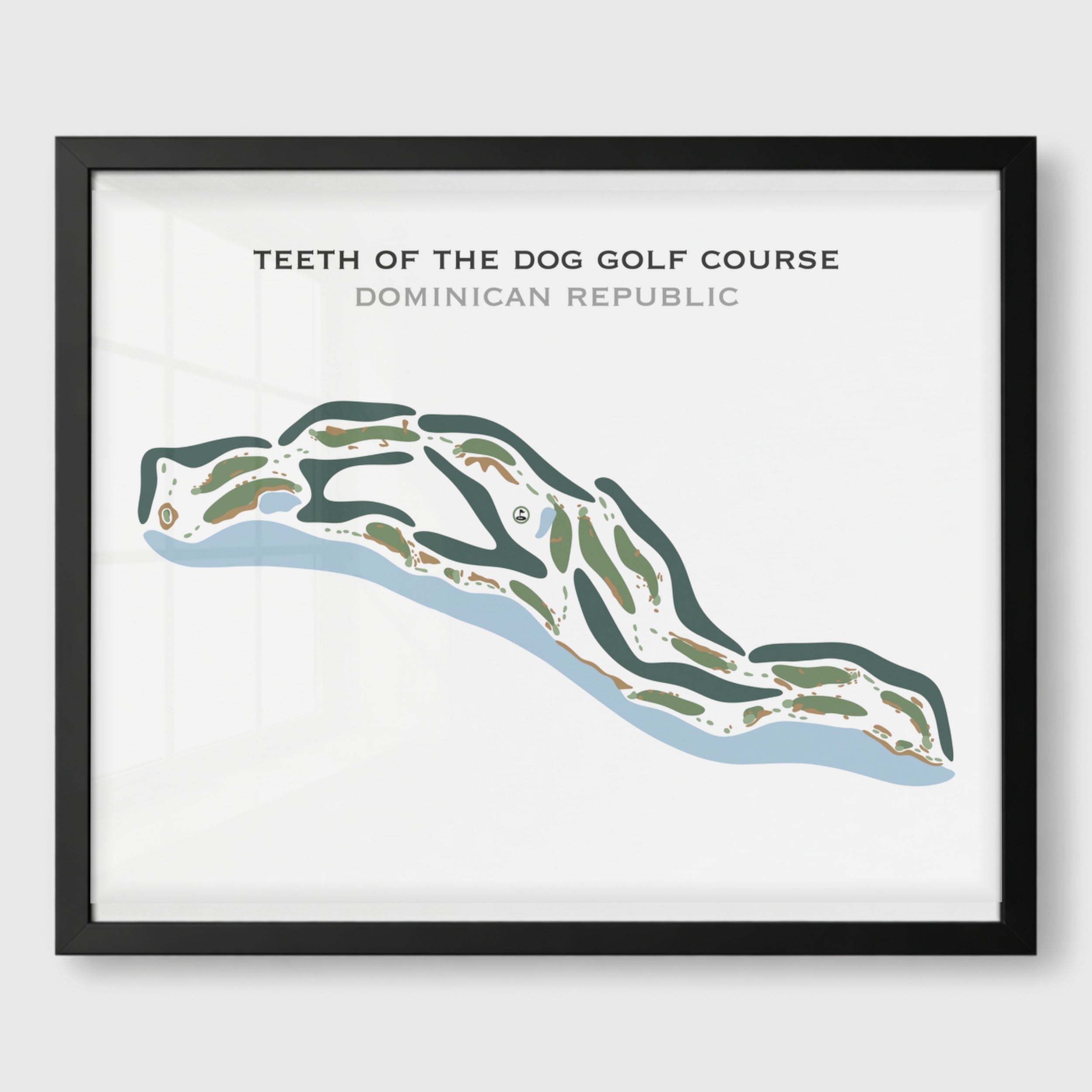 Teeth of the Dog Golf Course, Dominican Republic - Printed Golf Courses