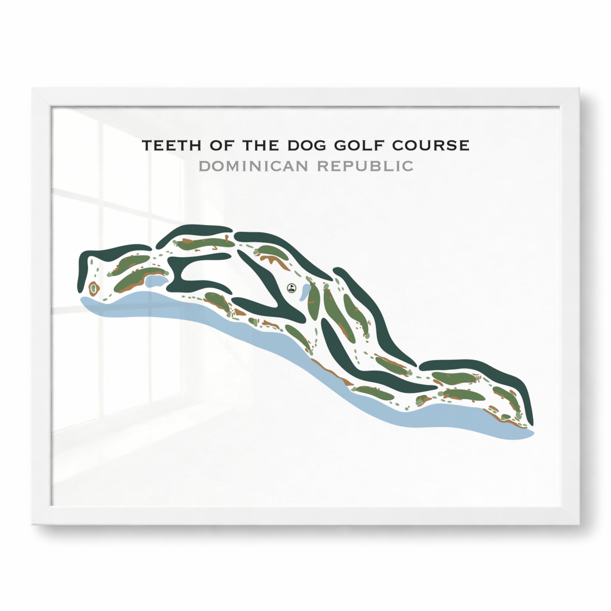 Teeth of the Dog Golf Course, Dominican Republic - Printed Golf Courses