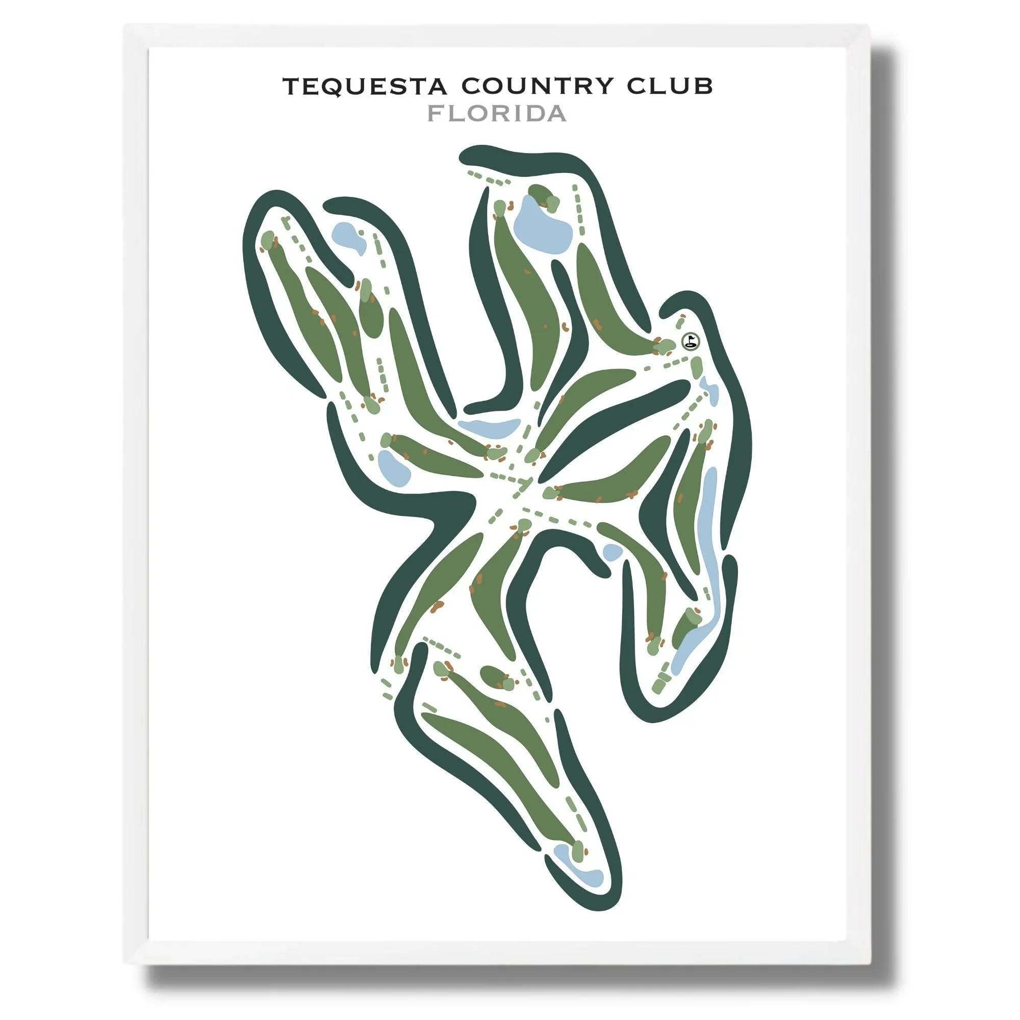 Tequesta Country Club, Florida - Printed Golf Courses