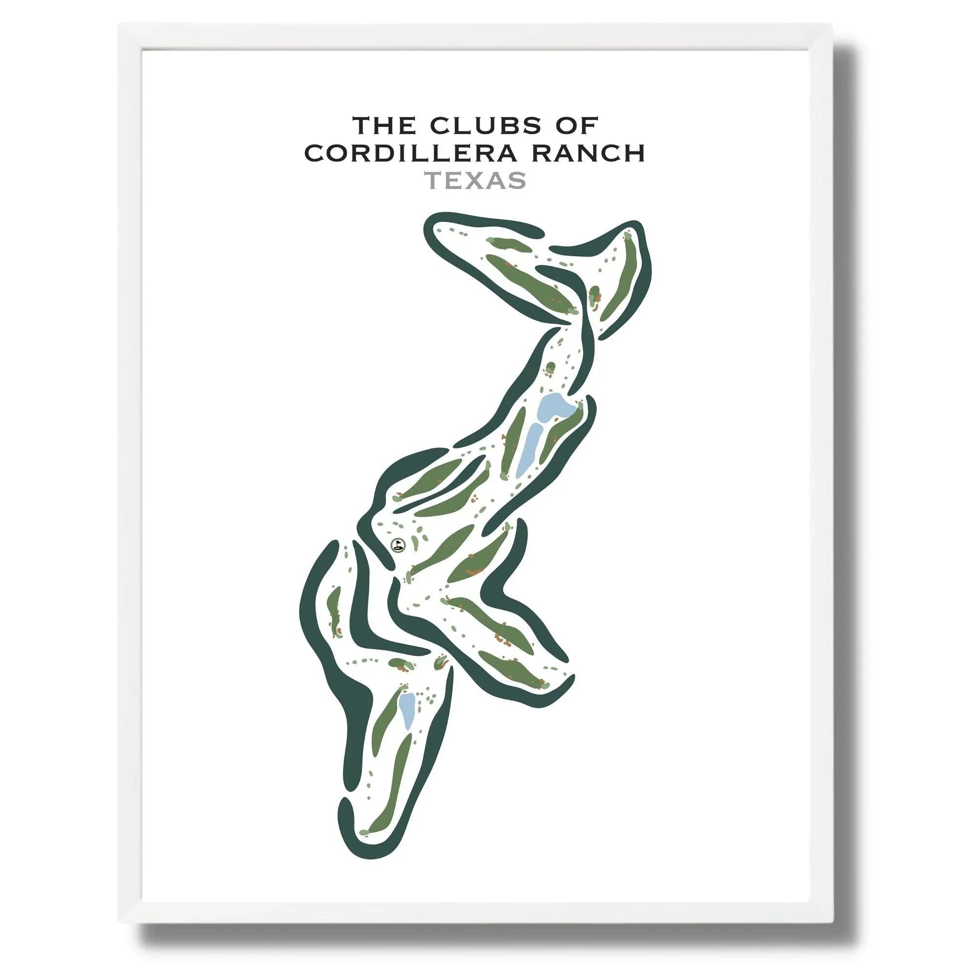 The Clubs Of Cordillera Ranch, Texas - Printed Golf Courses