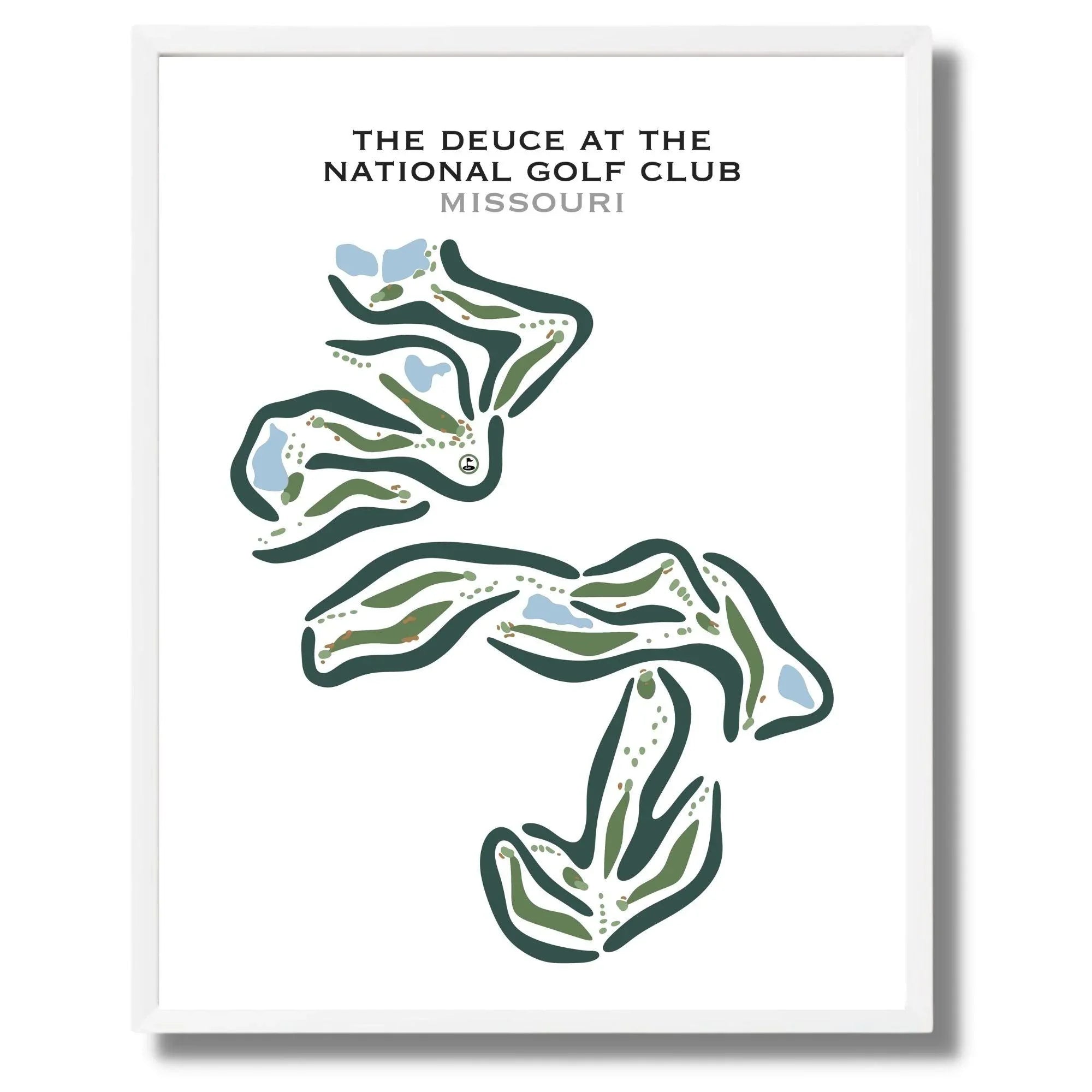 The Deuce At National Golf Club, Missouri - Printed Golf Courses