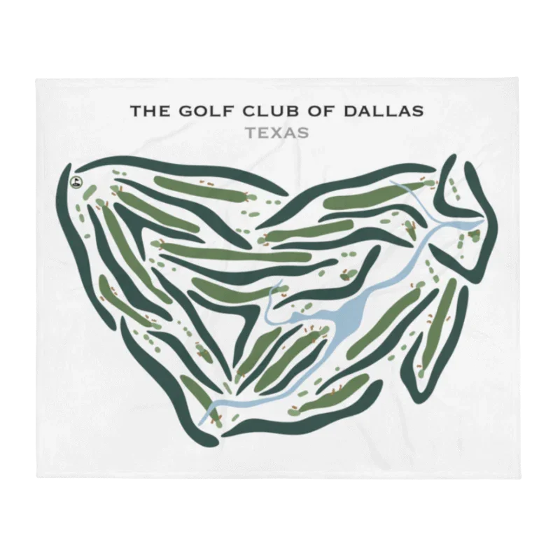 The Golf Club of Dallas, Texas - Printed Golf Courses