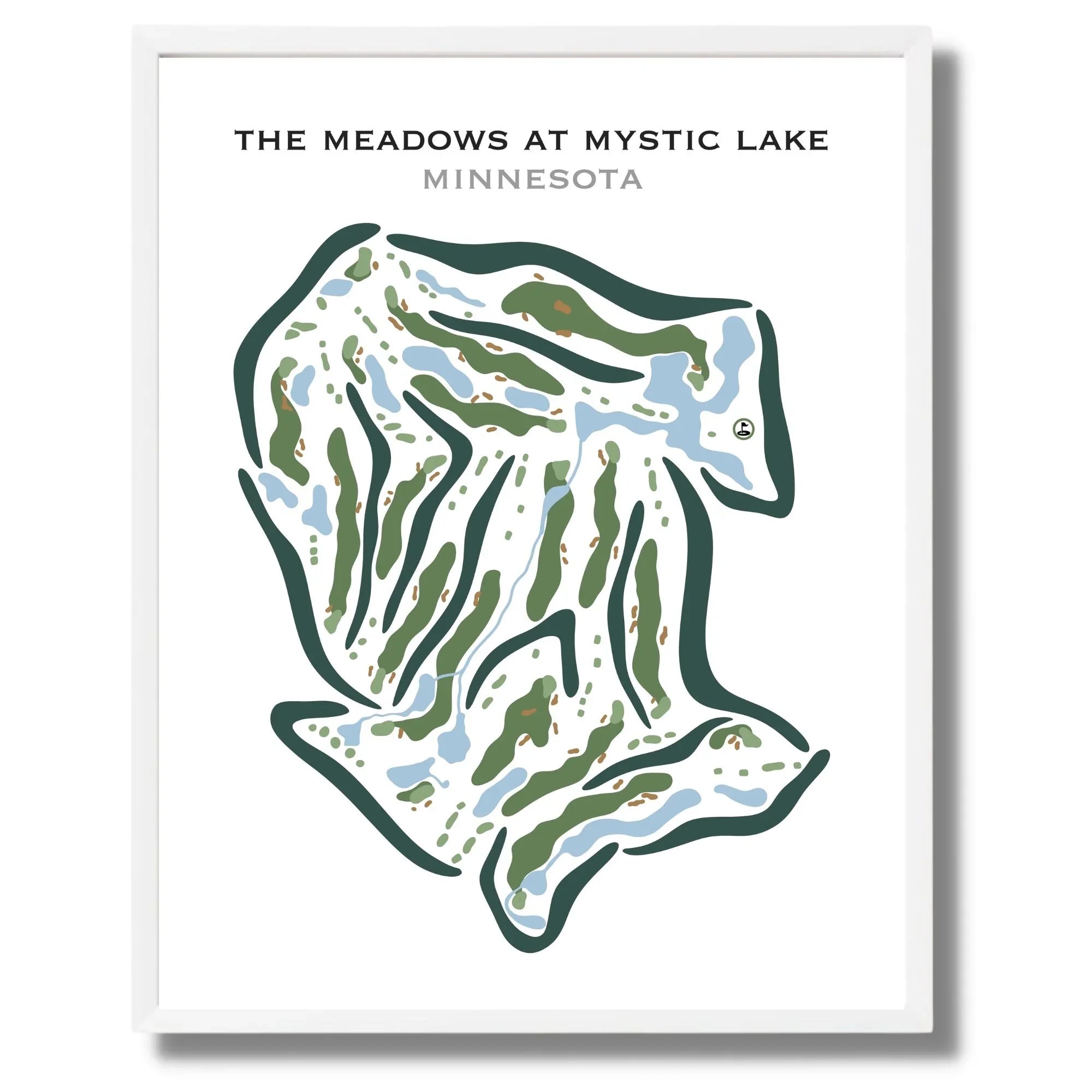 The Meadows at Mystic Lake, Minnesota - Printed Golf Courses