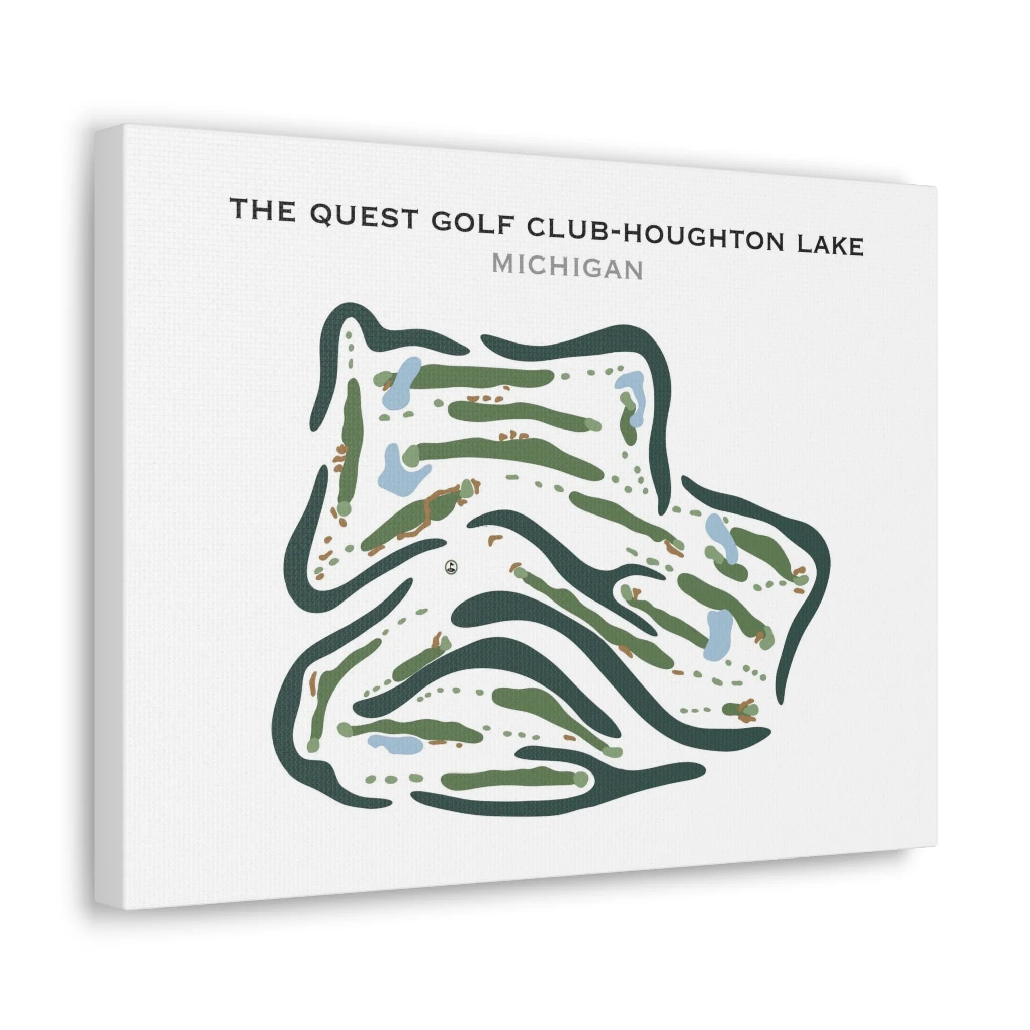 The Quest Golf Club-Houghton Lake, Michigan - Printed Golf Courses