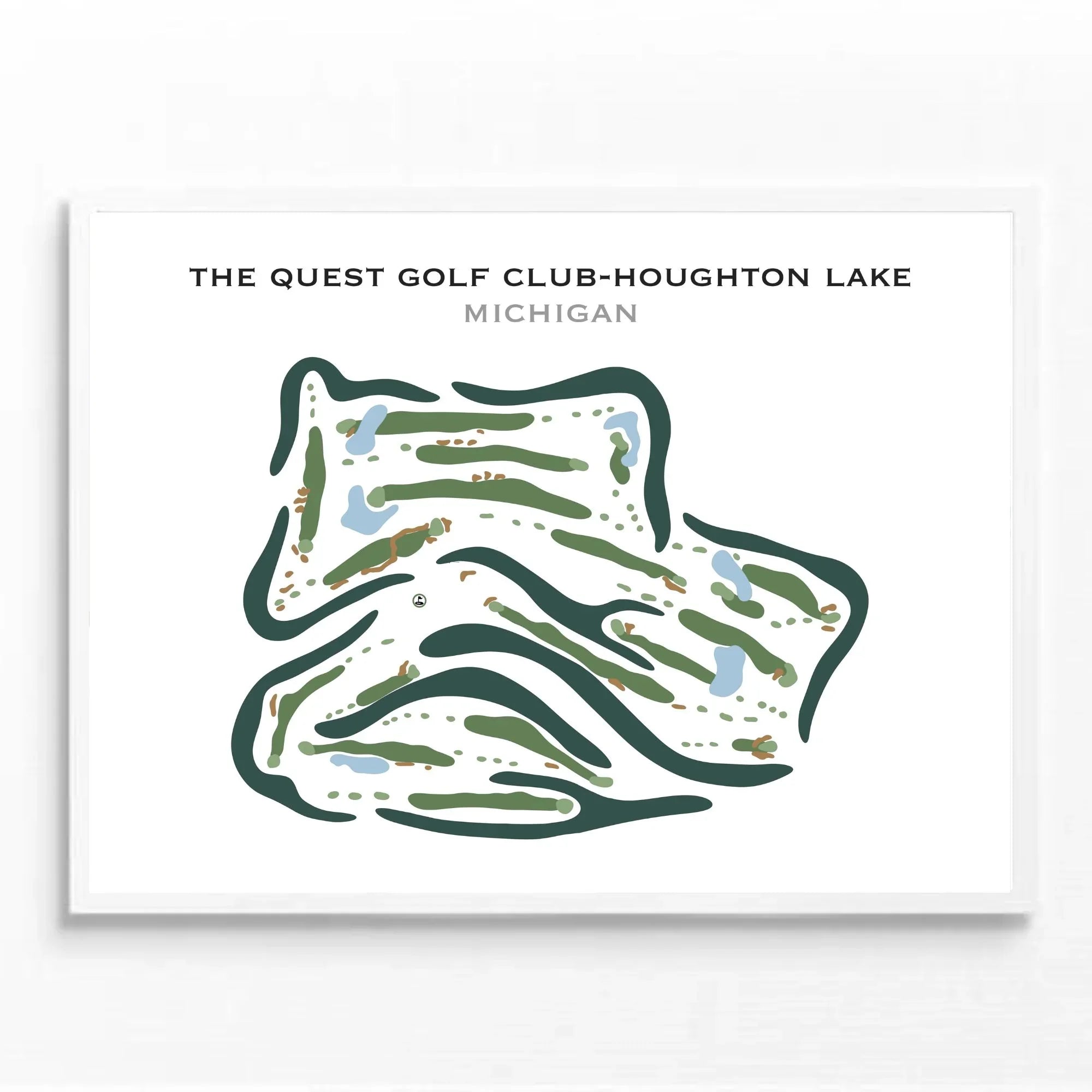 The Quest Golf Club-Houghton Lake, Michigan - Printed Golf Courses