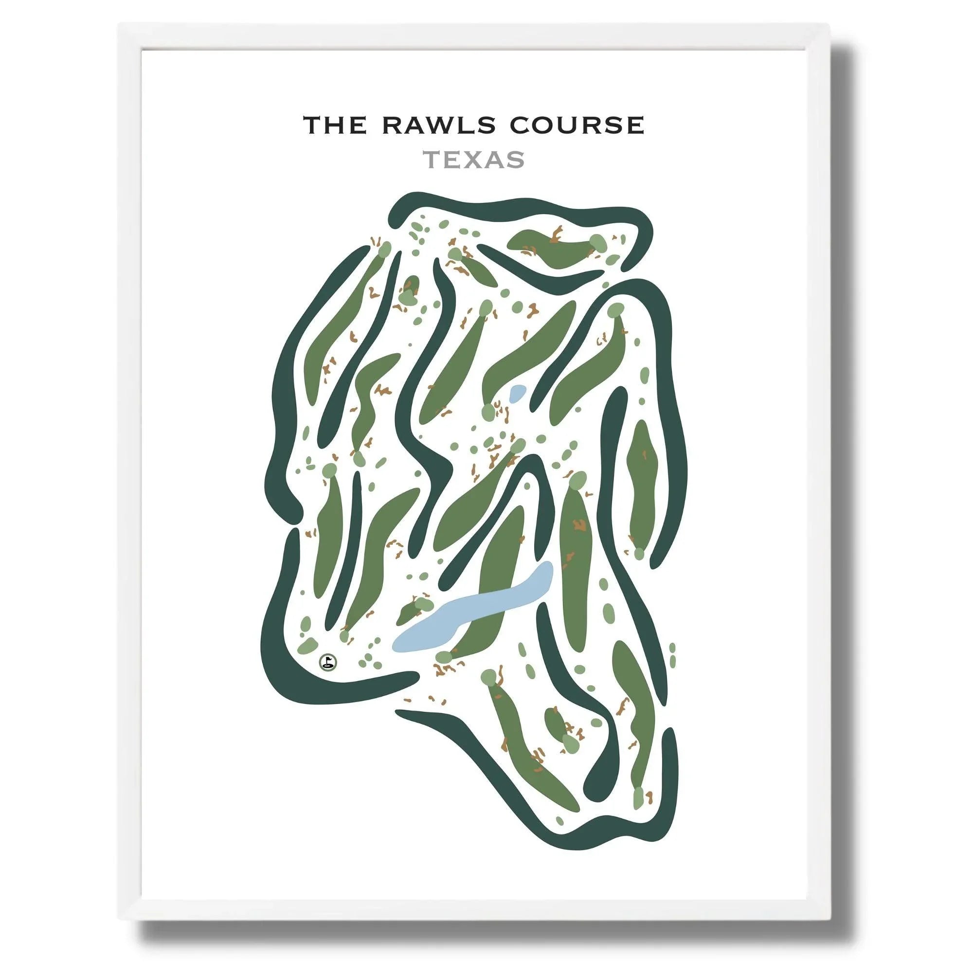 The Rawls Course, Texas - Printed Golf Courses