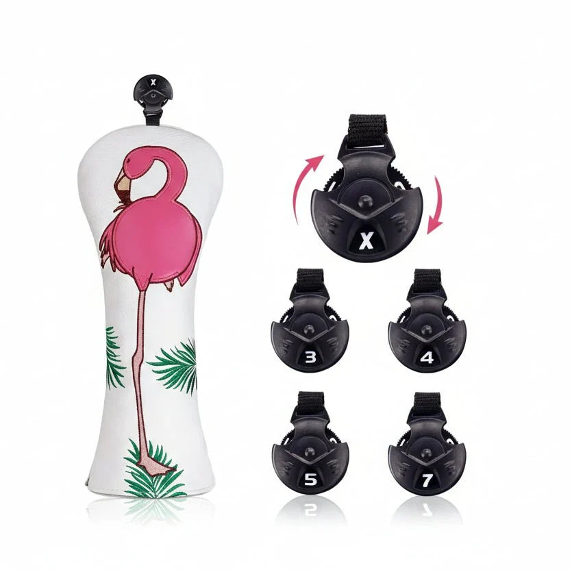 Tropical Flamingos Headcover