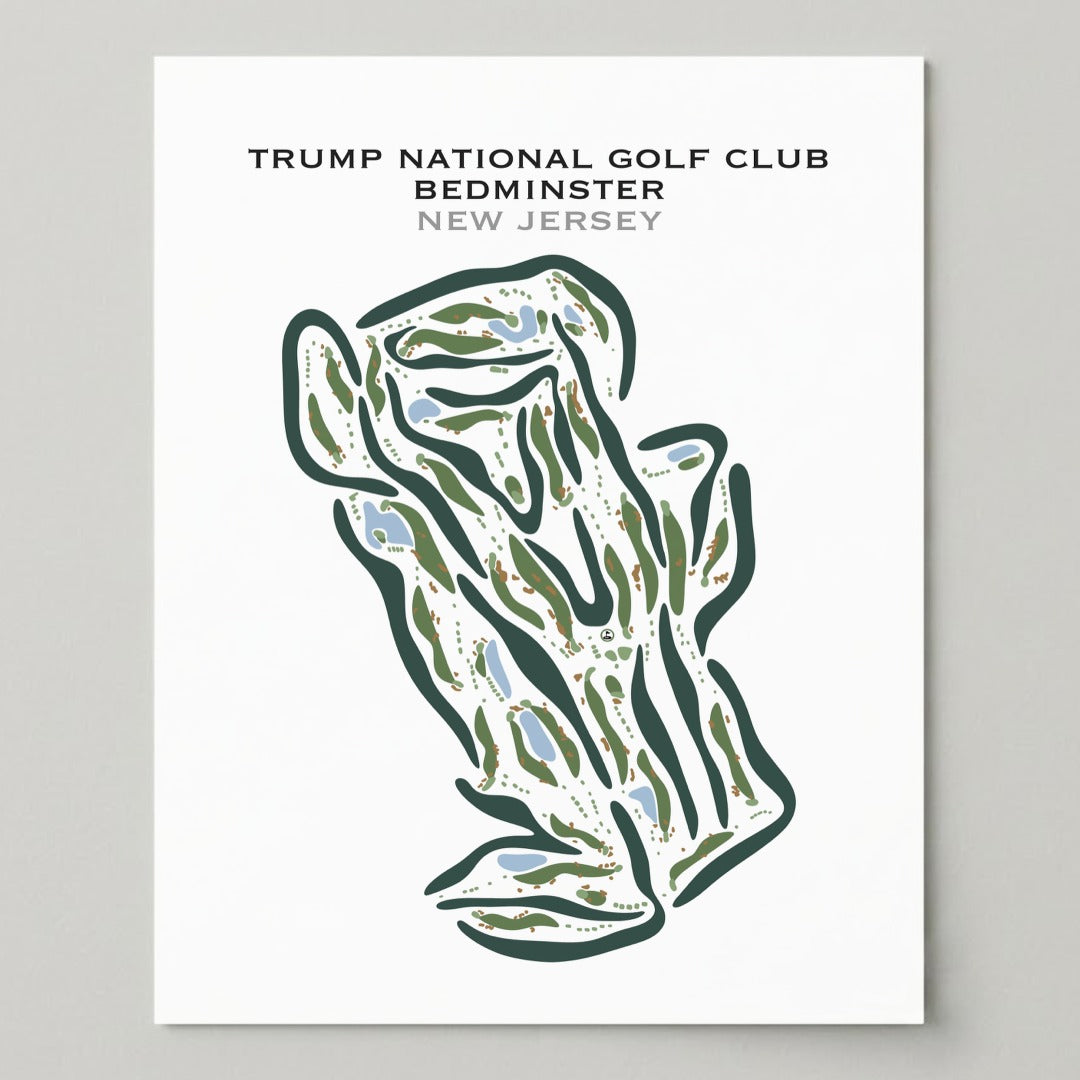 Trump National Golf Club Bedminster, New Jersey - Printed Golf Courses