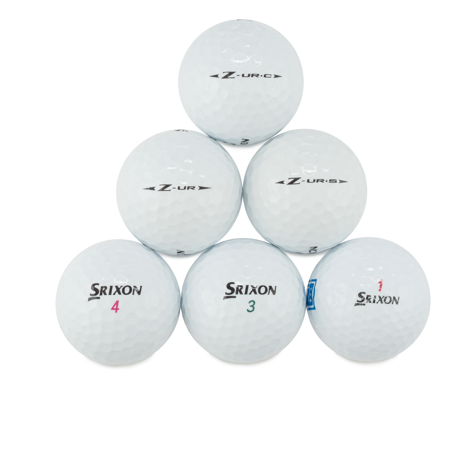 Used Srixon Z-UR Mix Golf Balls - 1 Dozen