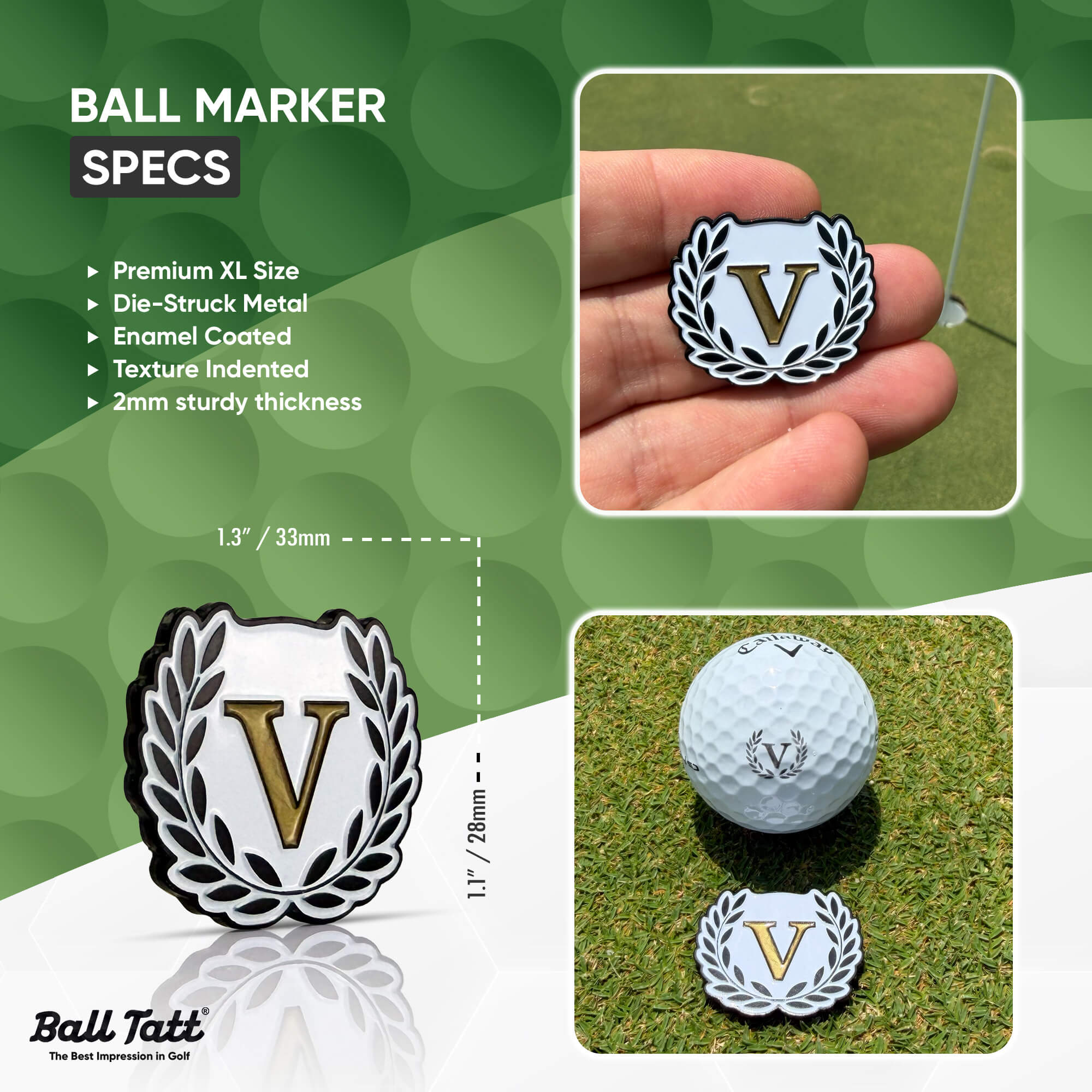V Monogram & Ball Marker