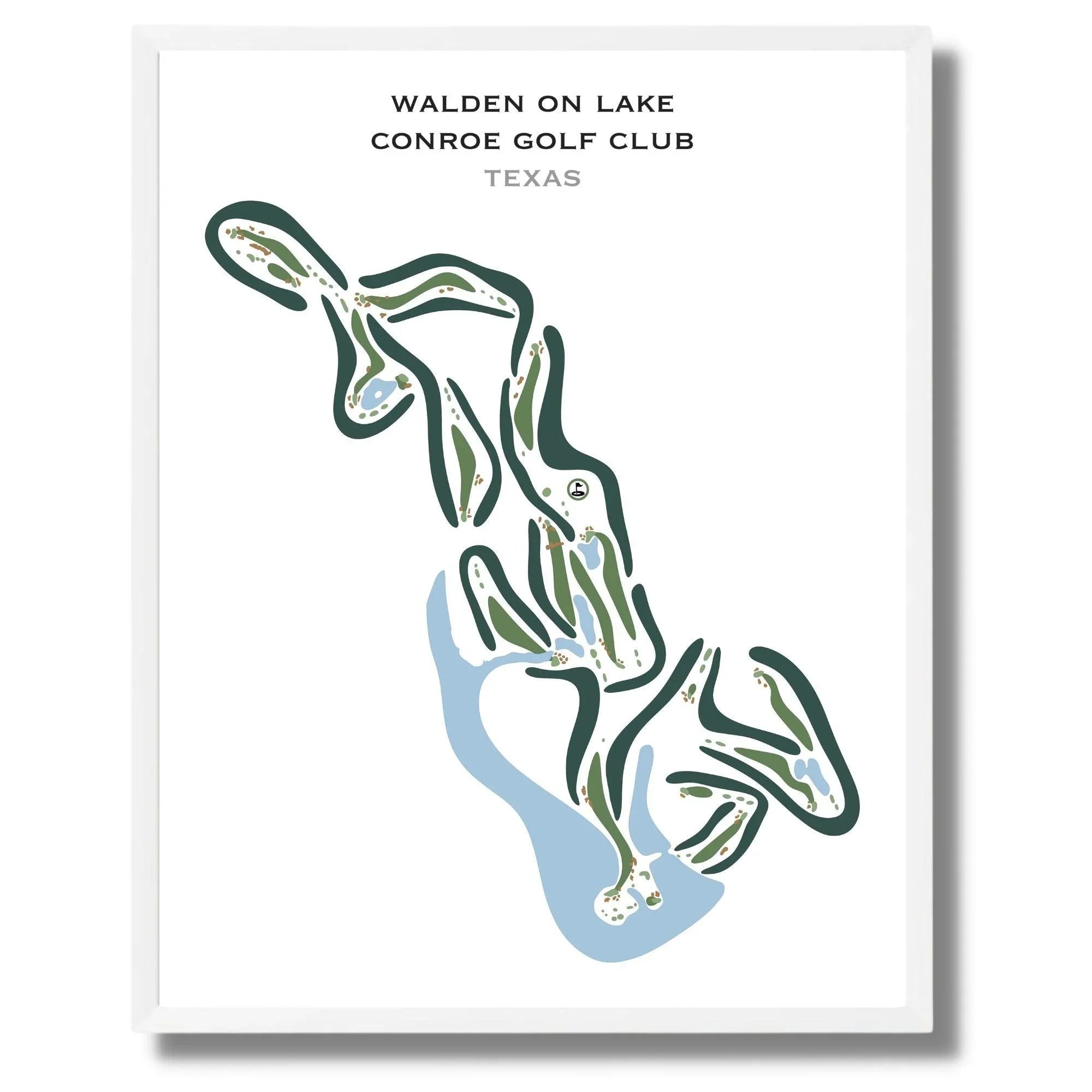 Walden on Lake Conroe Golf Club, Texas - Printed Golf Courses