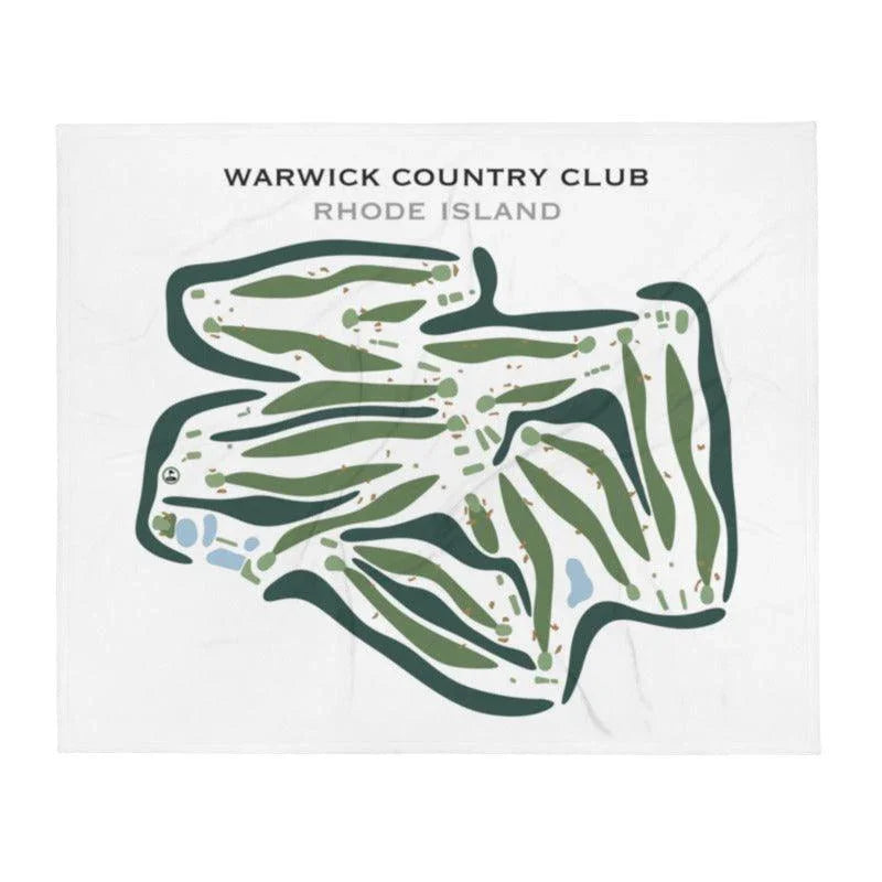 Warwick Country Club, Rhode Island - Printed Golf Courses