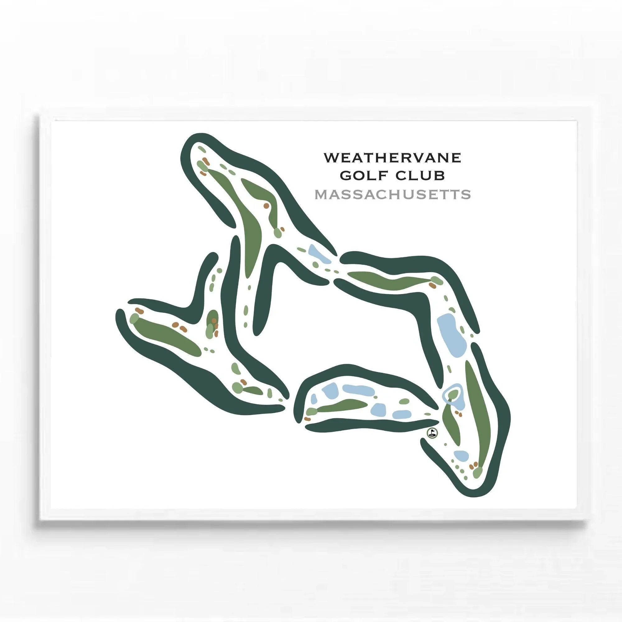 Weathervane Golf Club, Massachusetts - Printed Golf Courses