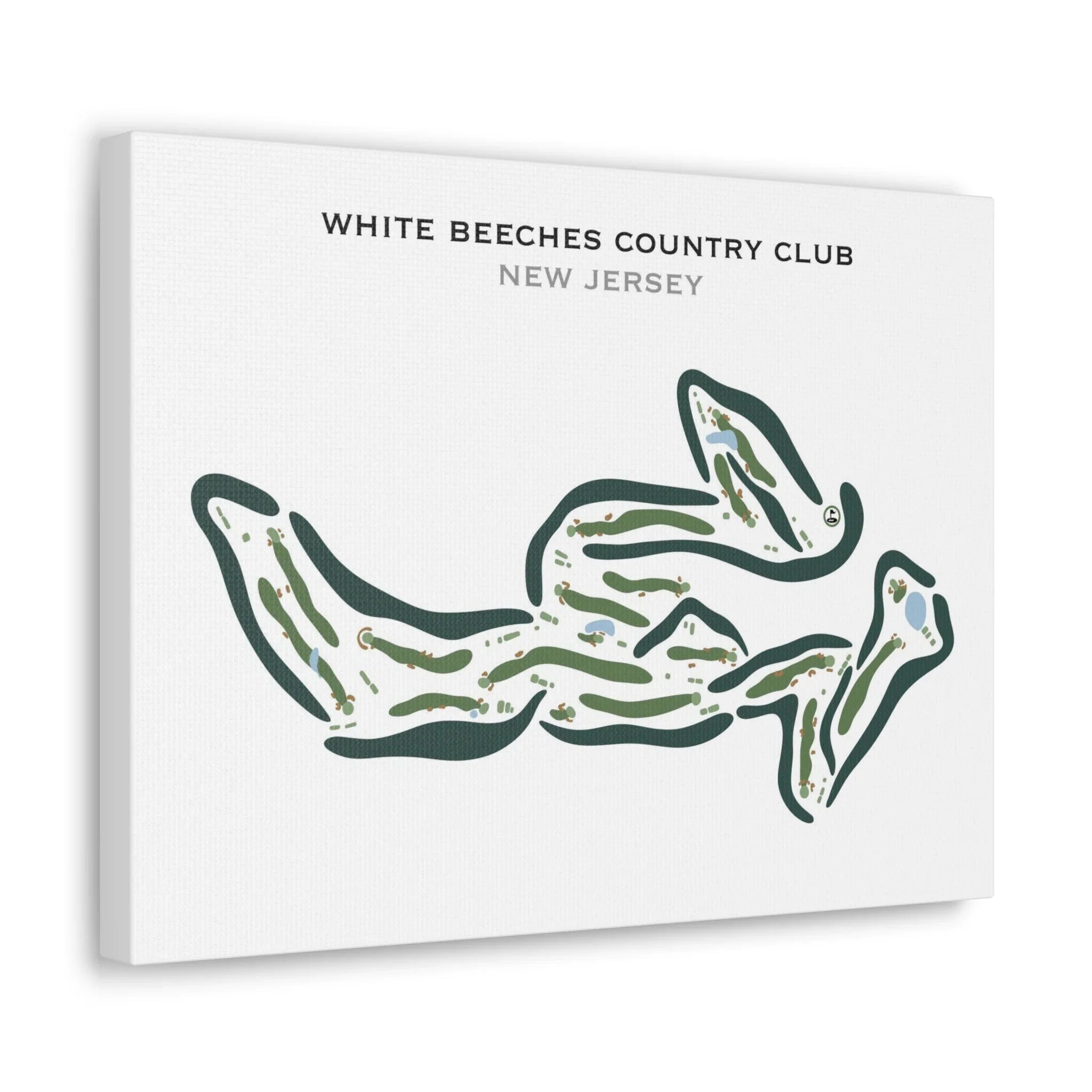 White Beeches Country Club, New Jersey - Printed Golf Courses