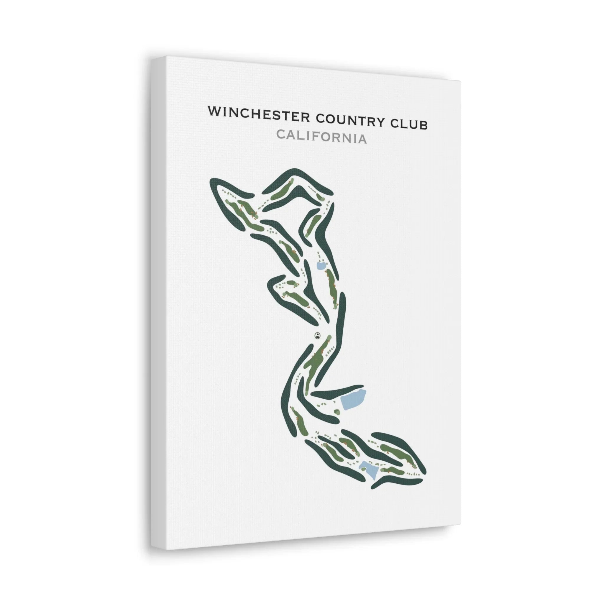 Winchester Country Club, California - Printed Golf Course