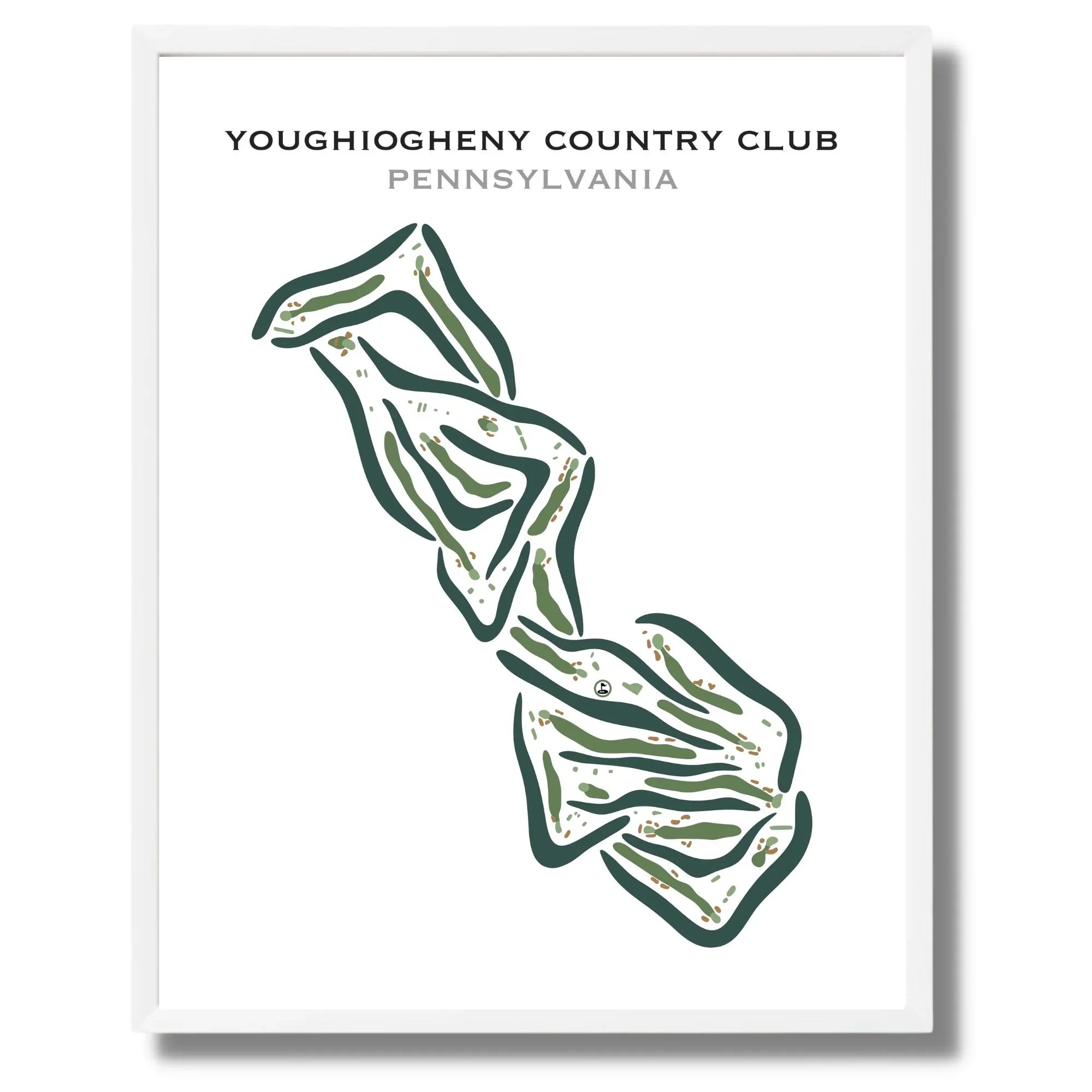 Youghiogheny Country Club, Pennsylvania - Printed Golf Courses